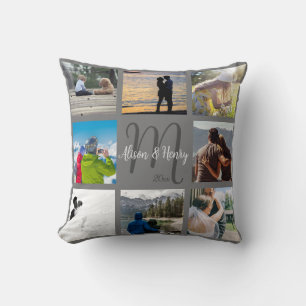 Coussin Monsieur et Madame Nouveaux Mariés Personnalisé 8