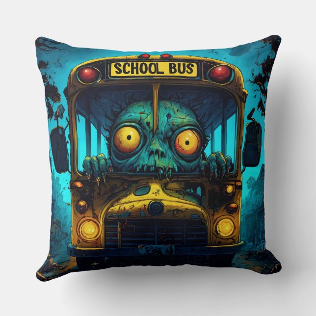 Coussin Monster Horreur Bus (Verso)