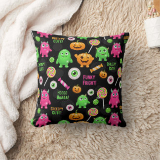 Coussin Monstres "Déplaisants mignons" et Halloween amusan