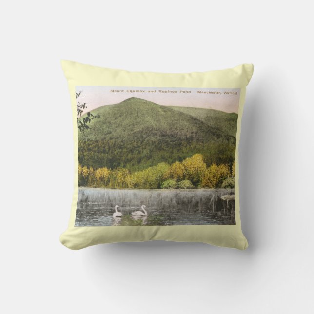 Coussin Mont Equinox, Manchester, Vermont Vintage (Recto)