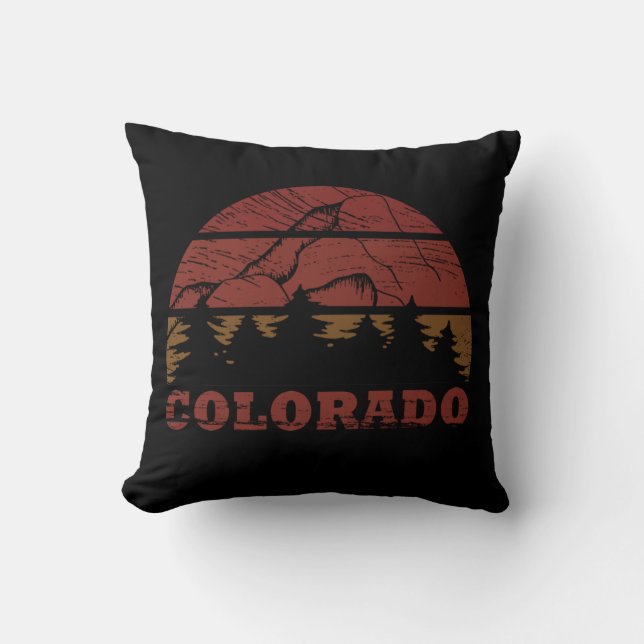 Coussin Montagnes Rocheuses Colorado (Recto)