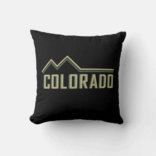 Coussin Montagnes Rocheuses Colorado (Recto)