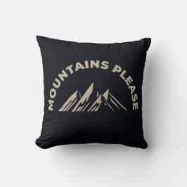 Coussin Montagnes s'il vous plaît