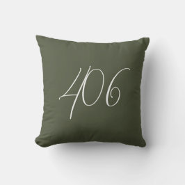 Coussin Montana 406 Vert avec code de zone blanche