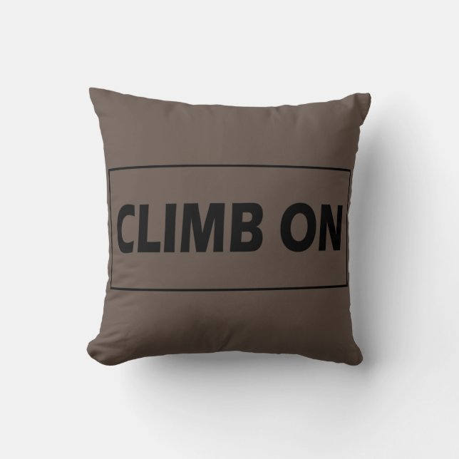 Coussin Monter sur l'escalade rocheuse (Recto)