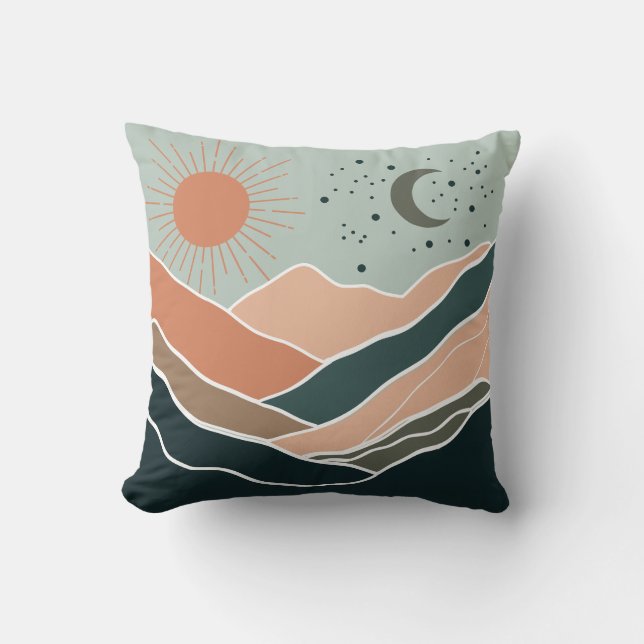 Coussin Monts Sun & Moon (Recto)