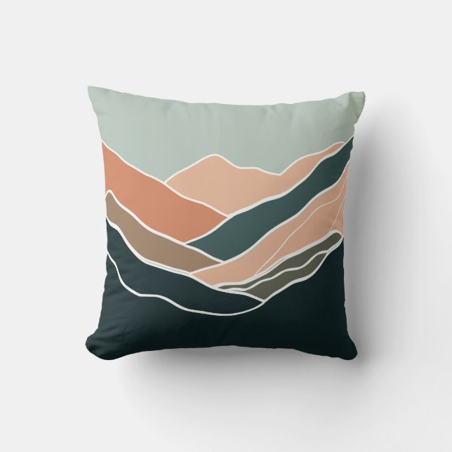 Coussin Monts Sun & Moon (Recto)