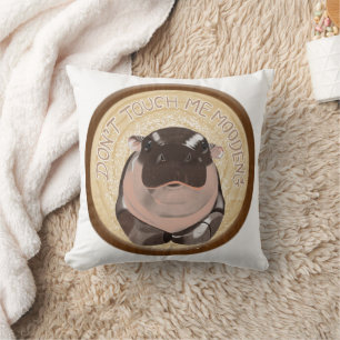 Coussin Moo Deng Hippopotame