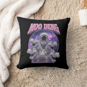 COUSSIN MOO-DENG LE BÉBÉ HIPPOPOTAME PYGMÉE FAMOUS MOODENG