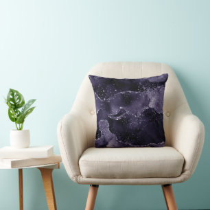 Coussin Moody Agate Midnight Indigo Deep Purple Glam