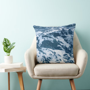 Coussin Moody Blue Ocean Waves