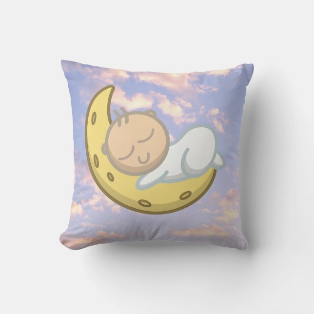 Coussin Moon Baby Design (Recto)