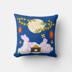 Coussin Moon Rabbit Mooncake Osmanthus