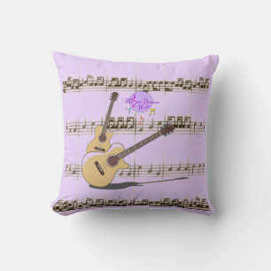 Coussin MoonDreams Musique Guitare Riffs Violet Jeu d'orei
