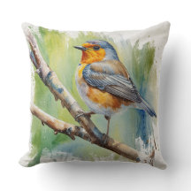 Morning Song robin peinture d'oiseaux