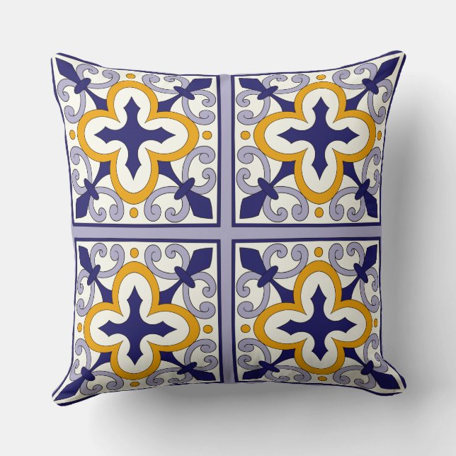 Coussin Moroccan Tiles Pattern #2 (Verso)