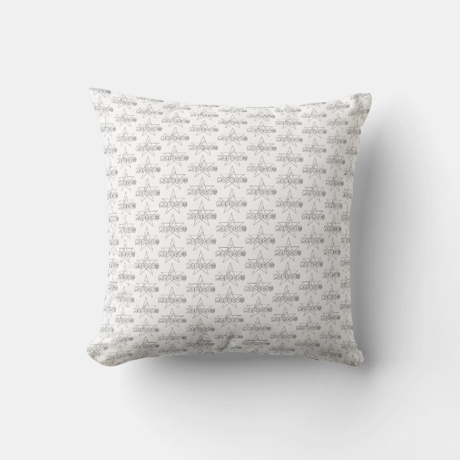 Coussin Morocco is crowned traditions, doors of court (Recto)