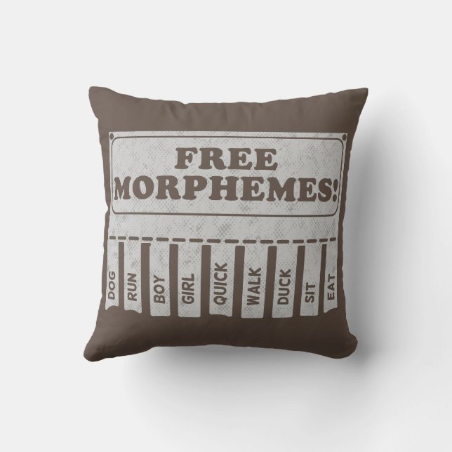 Coussin Morphèmes libres (Verso)