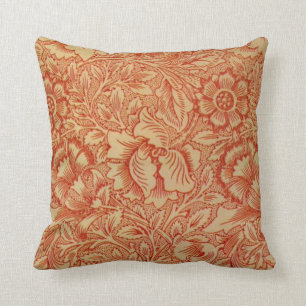 Coussin Morris - Pink et Poppy.motif floral