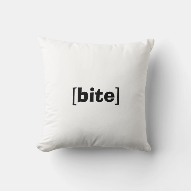 Coussin [morsure] faites dans le genre tragique le carreau (Recto)