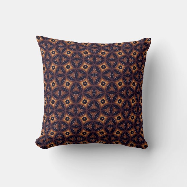 Coussin Mosaïque Éclipse Ambre (Recto)