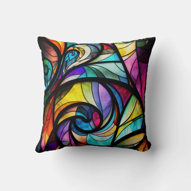 Coussin Mosaïque en verre tendu (Verso)