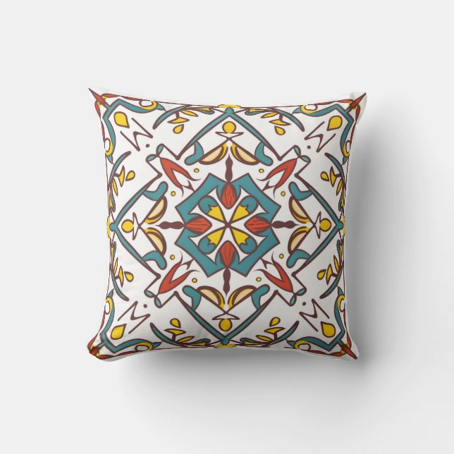 Coussin mosaïque géométrique (Recto)