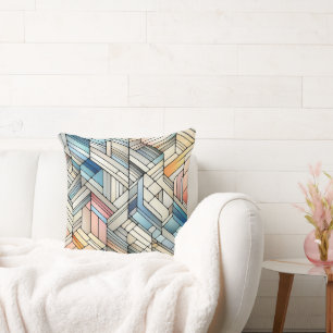 Coussin Mosaïque géométrique