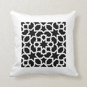 Coussin Mosaïque marocaine de croquis géométrique dans