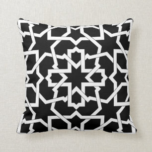 Coussin Mosaïque marocaine de croquis géométrique dans
