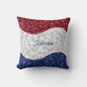 Coussin Mosaïque Patriotique Ondoyante