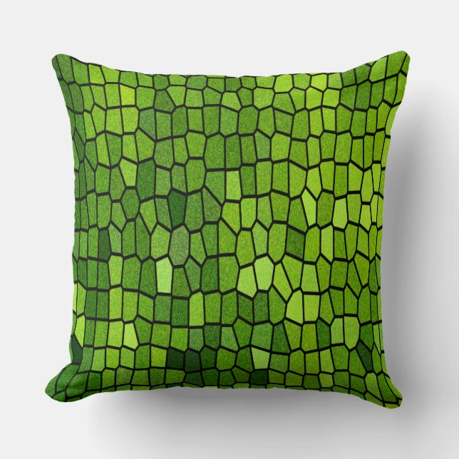 Coussin Mosaïque verte (Recto)