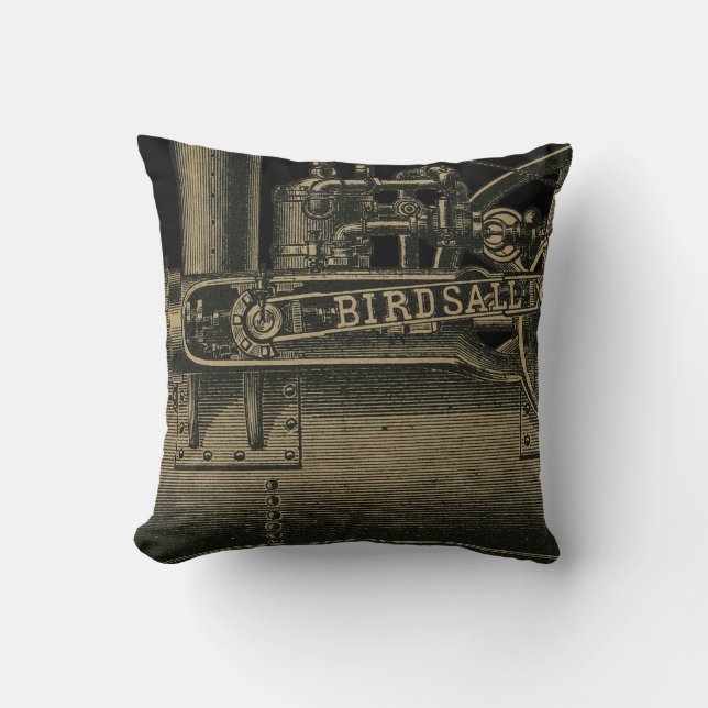 Coussin Moteur de traction à vapeur Birdsall 1889 Tracteur (Recto)