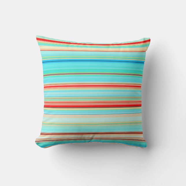 Coussin Motif à bandes multiples (Recto)