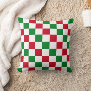Coussin Motif à carreaux de Noël classique