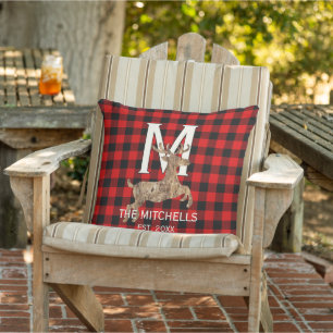 Coussin Motif à carreaux personnalisé Buffalo Lumberjack P