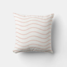 Motif à lignes ondulées blanc et rose pastel