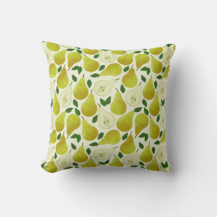 Coussin Motif à poires vertes