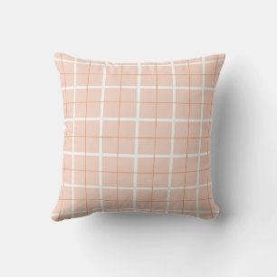 Coussin Motif à rayures verticales de couleur douce et des