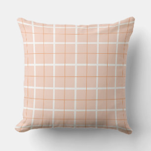 Coussin Motif à rayures verticales de couleur douce et des