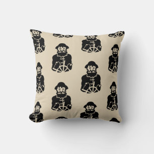Coussin motif à thème amusant nautique CAPTAIN  