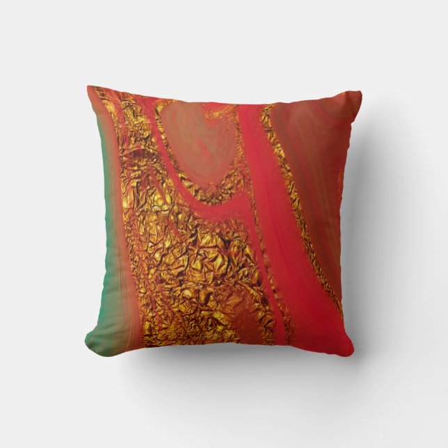 Coussin motif abstrait. (Recto)