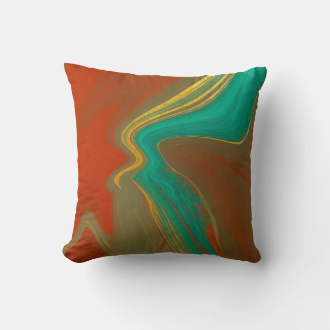 Coussin motif abstrait (Recto)