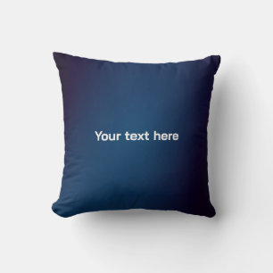 Coussin Motif Abstrait Bleu Foncé Ajouter du Texte