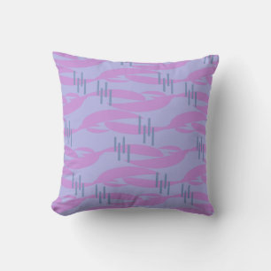 Coussin Motif Abstrait Chic Esthétique Rétro