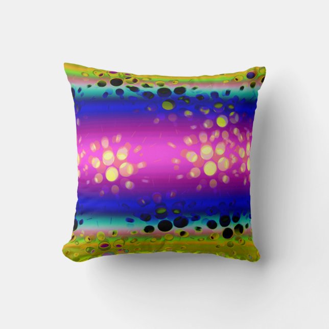 Coussin Motif Abstrait coloré (Recto)