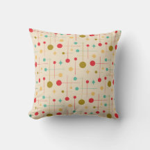 Motif Abstrait Moderne du Milieu du Siècle 29 Crèm