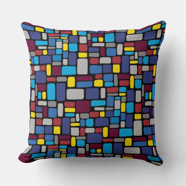 Coussin Motif Abstrait mosaïque 050721 v2 (Recto)