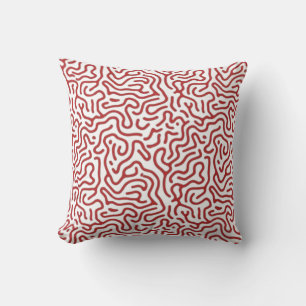 Coussin Motif Abstrait Organique de Diffusion de Réaction