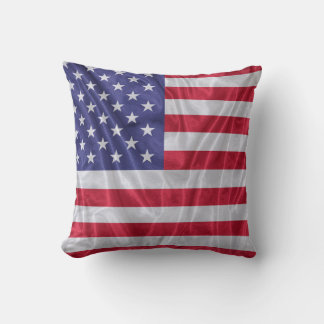 Coussin Motif américain sur la texture du tissu,
